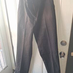 Women's Edwards Tuff Tezted Black High-Waist Tailored Trousers